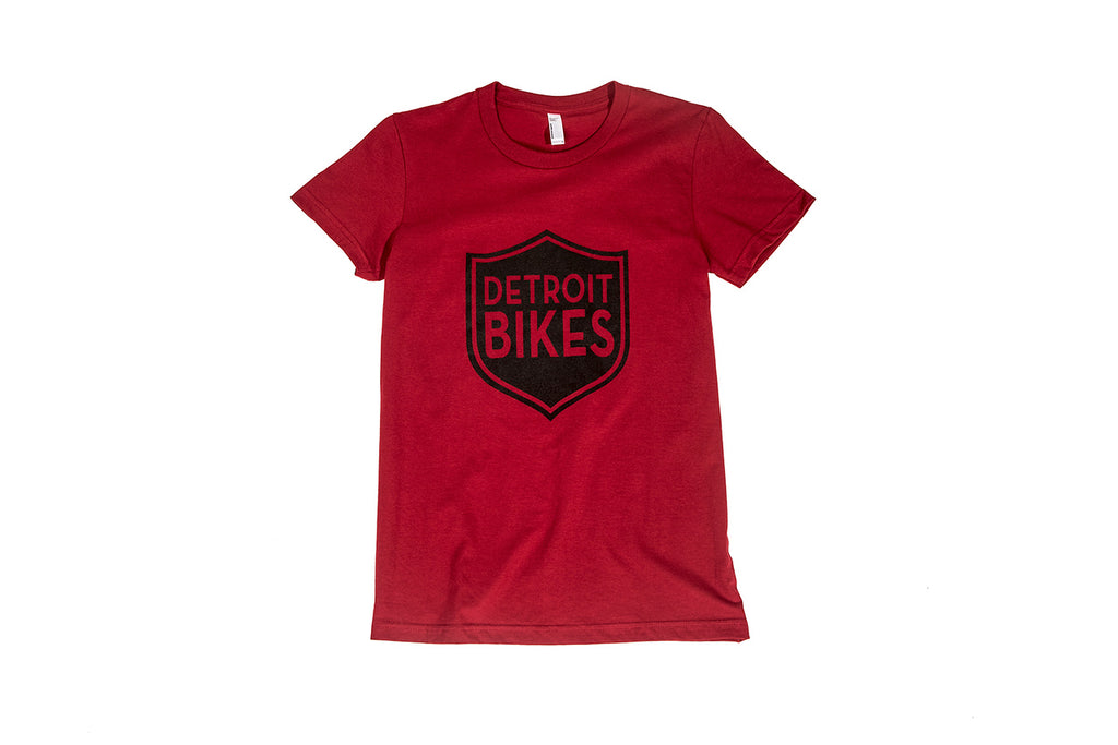Woman's Shield Tee - Detroit Bikes